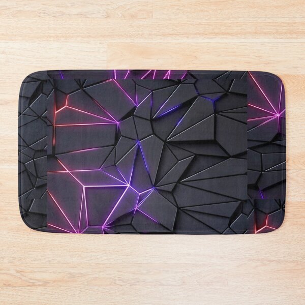 Item preview,  id66-1, Gray Pink Navy Neon shine, three-dimensional, crystal and broken glass, geometric pattern, leon light design, Gray tones, Color Leon lights, broken particle design designed and sold by bcbutika.