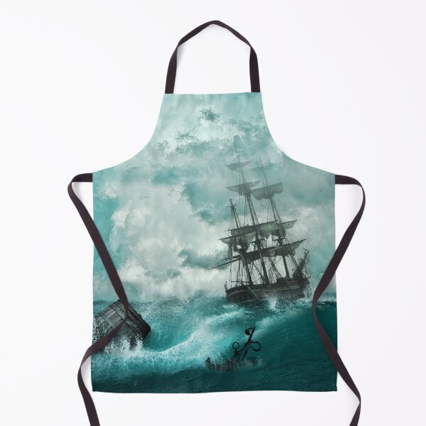 Item preview, Illustration of the ship in the storm, gigantic waves designed and sold by SidhuKeet1.