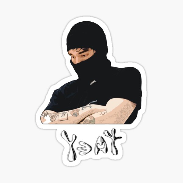Vista previa del artículo con la obra «Yeat Ilustración con texto», diseñado y vendido por granitvit.