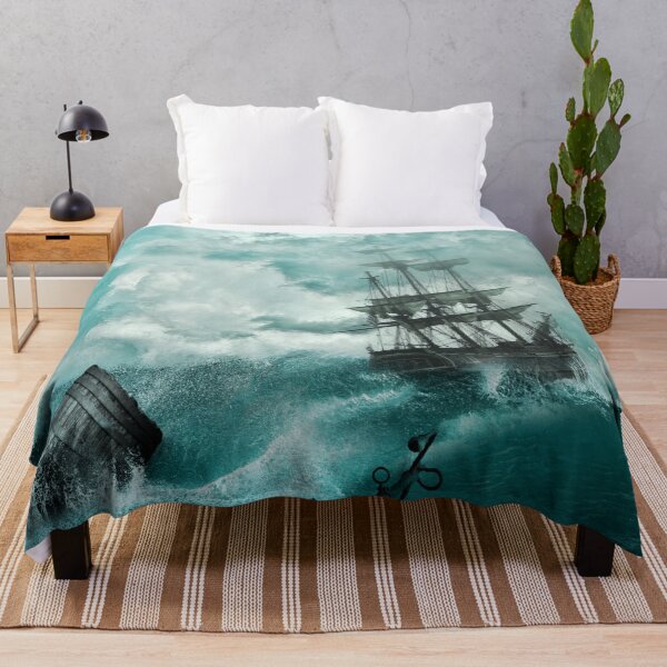 Item preview, Illustration of the ship in the storm, gigantic waves designed and sold by SidhuKeet1.