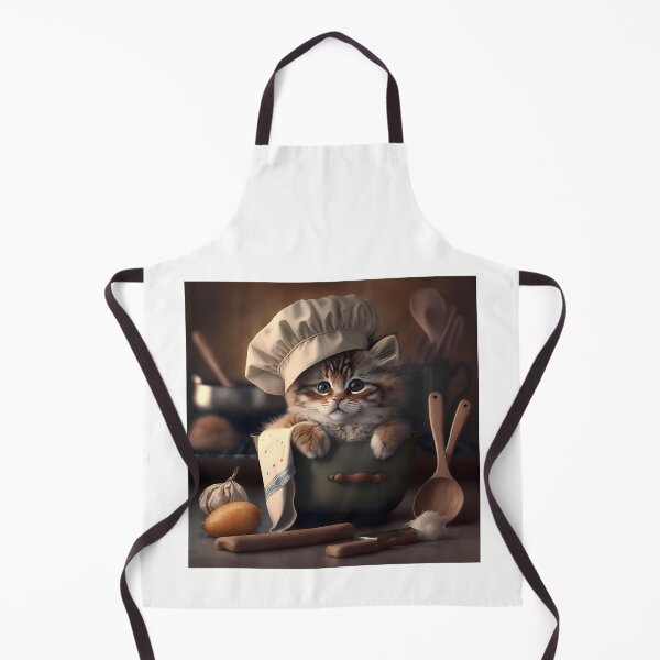 Item preview, Little cat with chef's hat designed and sold by Nemosis.