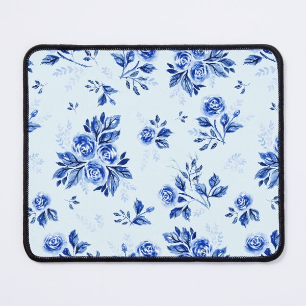 Item preview, Monochromatic Romantic Roses in Blue designed and sold by ElaMilkoDESIGN.