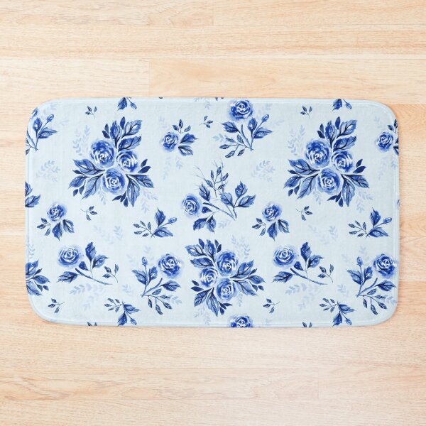 Item preview, Monochromatic Romantic Roses in Blue designed and sold by ElaMilkoDESIGN.