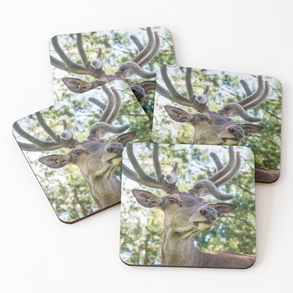 Item preview, Portrait of a majestic red deer designed and sold by AlbertMi.