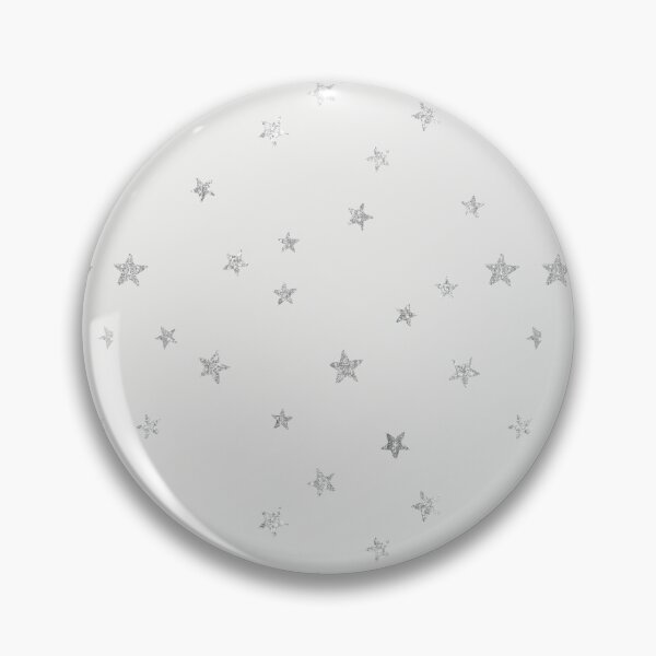 Item preview, Pretty Y2K Glitter Stars Design in Silver designed and sold by Femme Pastel Collective.