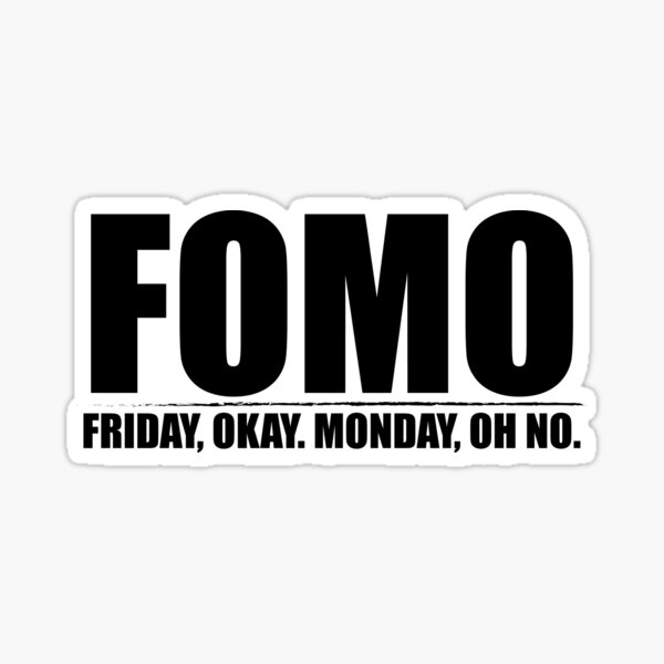 FOMO TWITTER Sticker by Montrepeneuer