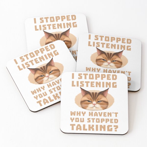 Item preview, Funny Grumpy Kitty Not Listening Cat Head Snout designed and sold by Sellery-GbR.