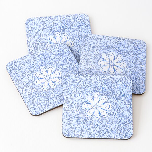 Item preview, Atom Flower (Blue) designed and sold by Astrid Manuel.