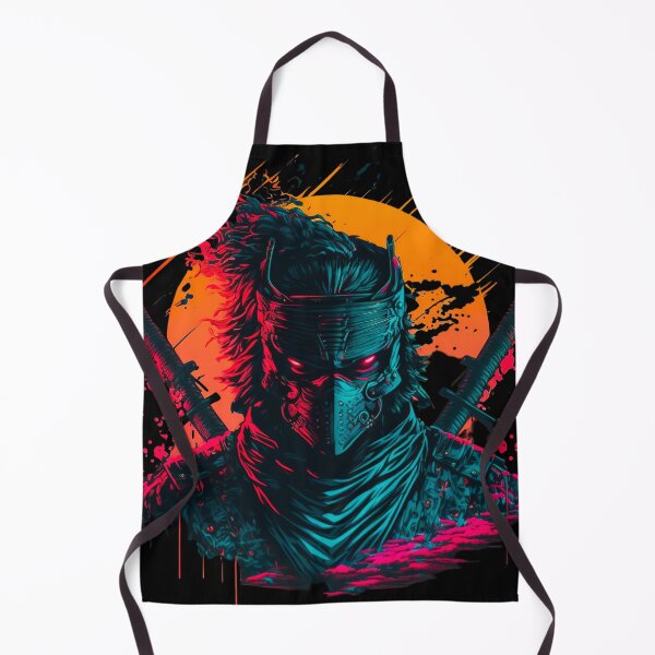 Aperçu de l'œuvre Samurai Synthwave Vaporwave T-Shirt créée et vendue par JOLI Design.