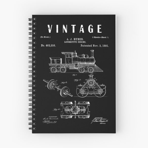 Item preview, Train Locomotive Patent - Vintage Steam Train Art - Steam Train Blueprint Drawing Print designed and sold by ismdesigner.