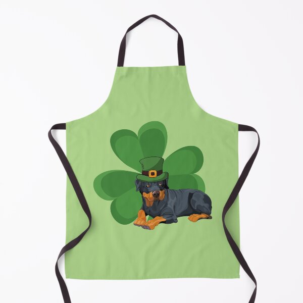 Item preview, Rottie Dog with Shamrock and Saint Patrick's Day Theme designed and sold by SeasonalDogs.