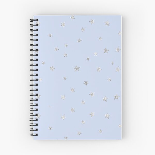 Item preview,  Pretty Y2K Glitter Stars Design in Baby Blue designed and sold by Femme Pastel Collective.