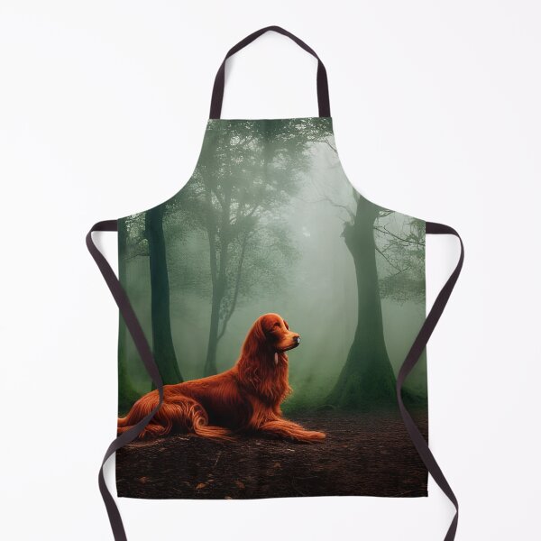 Item preview, Irish Red Setter in haunted forest. Irish Red setter mamma. Irish Red Setter mummy designed and sold by Doggymadness.