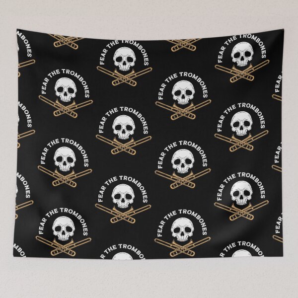 Item preview, fear the trombones head skeleton designed and sold by donvector.