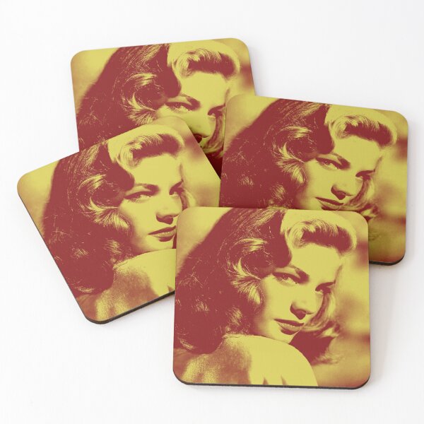 Item preview, Lauren Bacall in red and gold designed and sold by carmencuarzo.