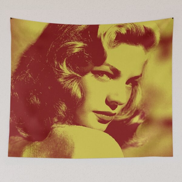 Item preview, Lauren Bacall in red and gold designed and sold by carmencuarzo.