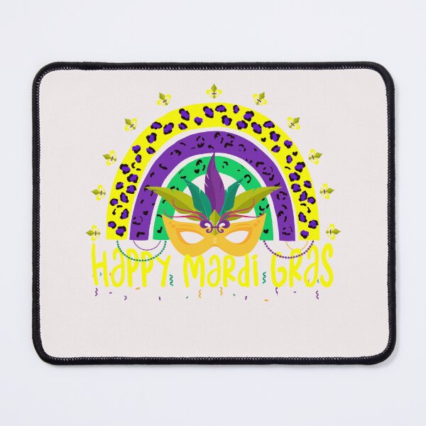 Item preview, Leopard Rainbow Happy Mardi Gras designed and sold by Fliflat.