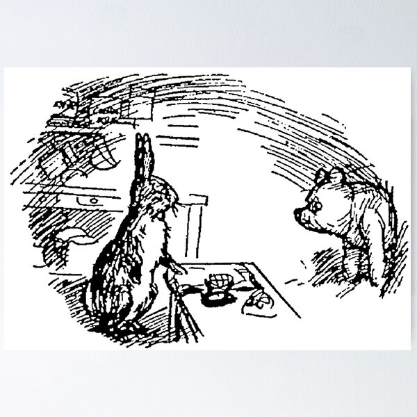 Item preview, Winnie the Pooh Stuck at Rabbit's House designed and sold by Amy Olsen.