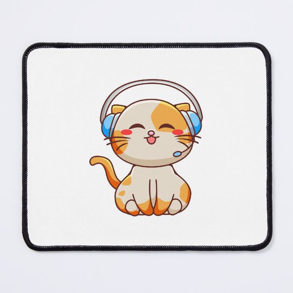 Item preview, Copy of Cat Wearing Headphones, funny cat designed and sold by medben.