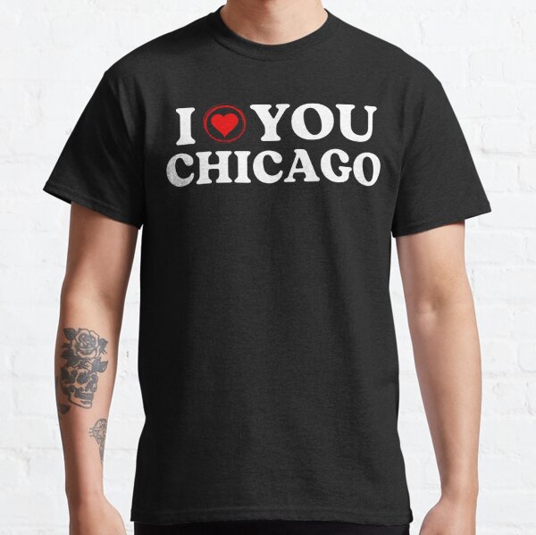 I Love Chicago Heart Illinois Love Fan Apparel T-Shirt