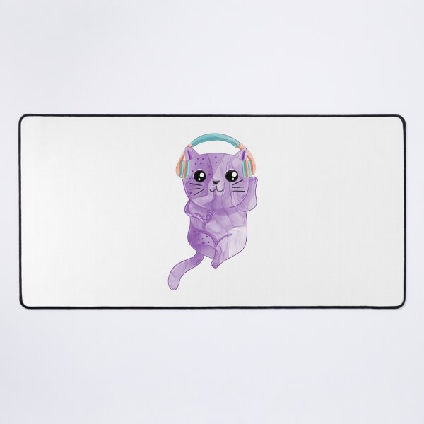 Item preview, Cat Wearing Headphones, cute cat designed and sold by medben.