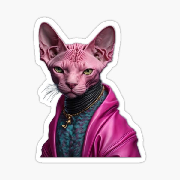 Chad Cat Sticker for Sale by Tristan Sears