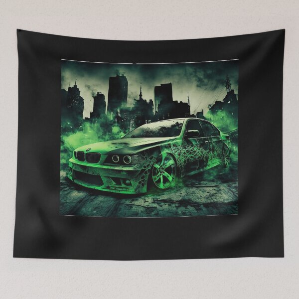 Item preview, Super Car Drifting In Night Downtown designed and sold by MyFavorTee.