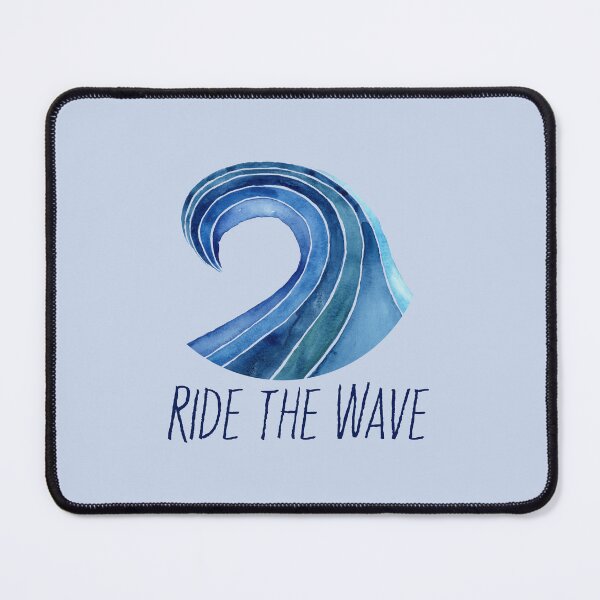 Item preview, Ride the wave with text designed and sold by JenPolegattoArt.