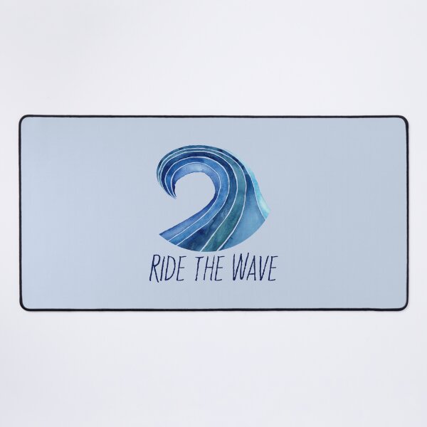 Item preview, Ride the wave with text designed and sold by JenPolegattoArt.
