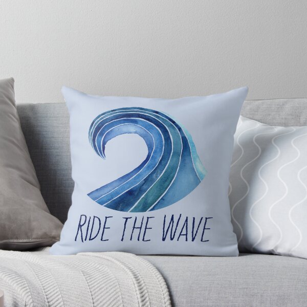 Item preview, Ride the wave with text designed and sold by JenPolegattoArt.
