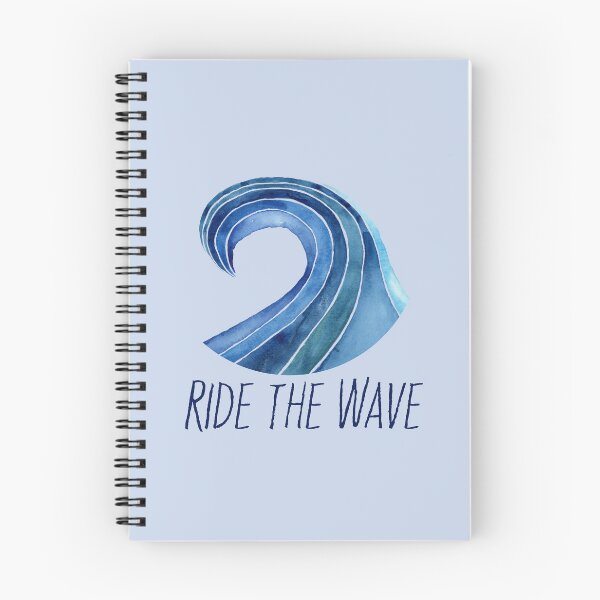 Item preview, Ride the wave with text designed and sold by JenPolegattoArt.