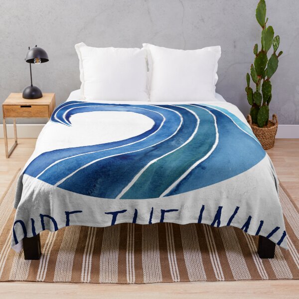 Item preview, Ride the wave with text designed and sold by JenPolegattoArt.