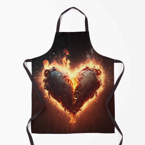 Item preview, Burning broken heart designed and sold by Simone Davino.