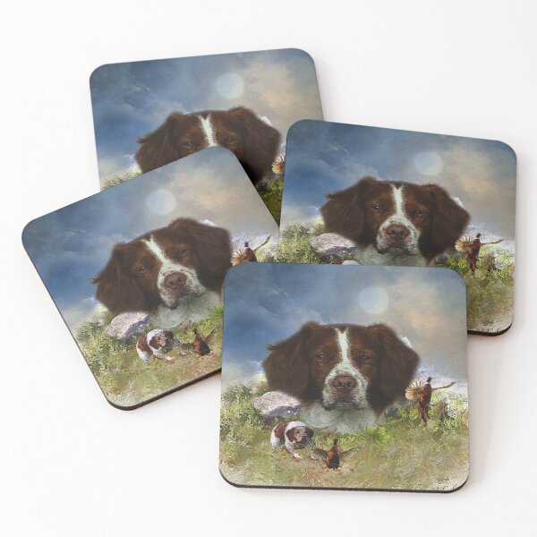 Artikelvorschau, Brittany Spaniel, Fasan Jagdkunst entworfen und verkauft von TammyHunterArt.