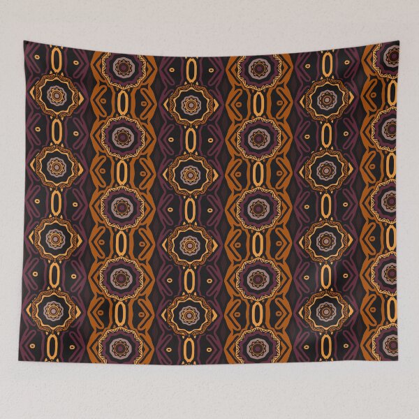 Item preview, Medallion Print 1 Autumn Color Plum designed and sold by SandAndChi.