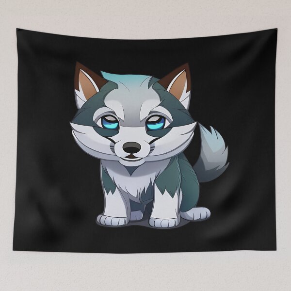 Item preview, Cute husky, cartoon drawing, Ai Generated Art  designed and sold by ACC .