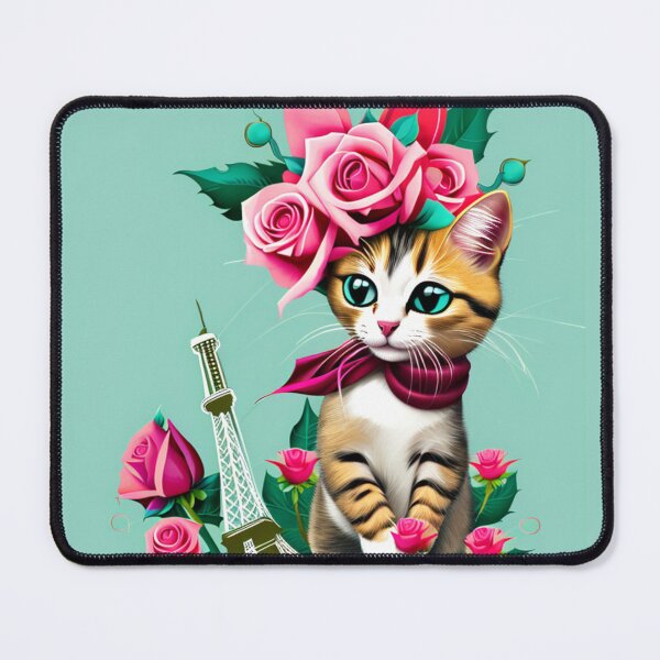 Item preview, Cute cat in Paris designed and sold by Laccy.
