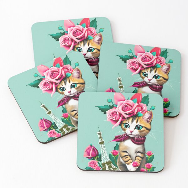 Item preview, Cute cat in Paris designed and sold by Laccy.