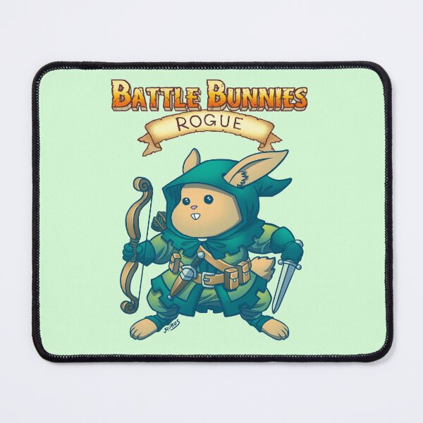 Artikelvorschau, Battle Bunnies Rogue mit Logo entworfen und verkauft von Rubus.