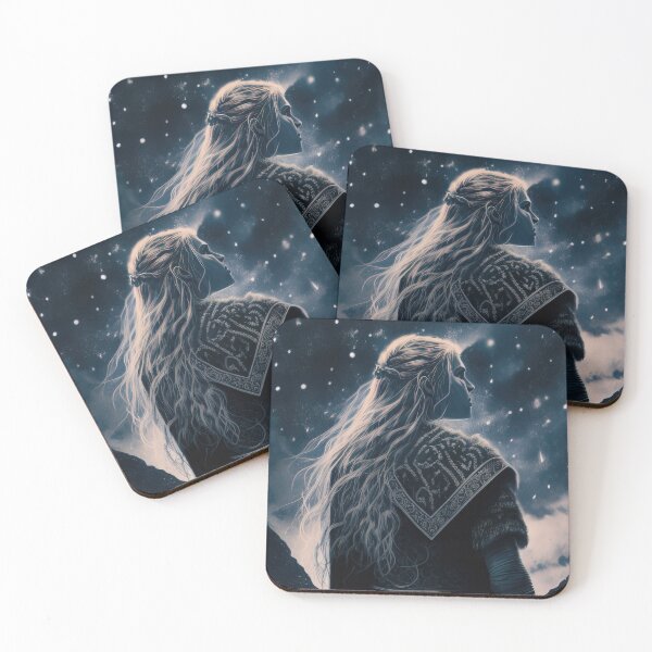 Item preview, Viking queen watching night sky at Kattegat designed and sold by RK - Shop.