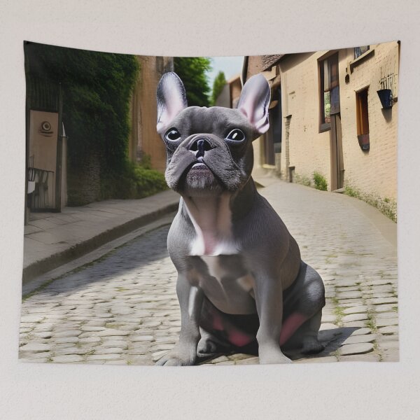 Item preview, A french bulldog cobbled street design. Frenchie mamma. Frenchie mummy designed and sold by Doggymadness.