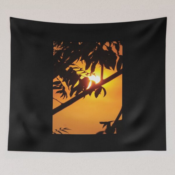Item preview, Orange sun through the tree leaves designed and sold by ForecastVSN.