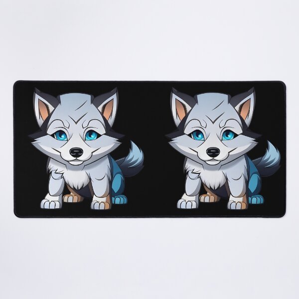 Item preview, Cute husky, cartoon drawing, Ai Generated Art designed and sold by ACC .