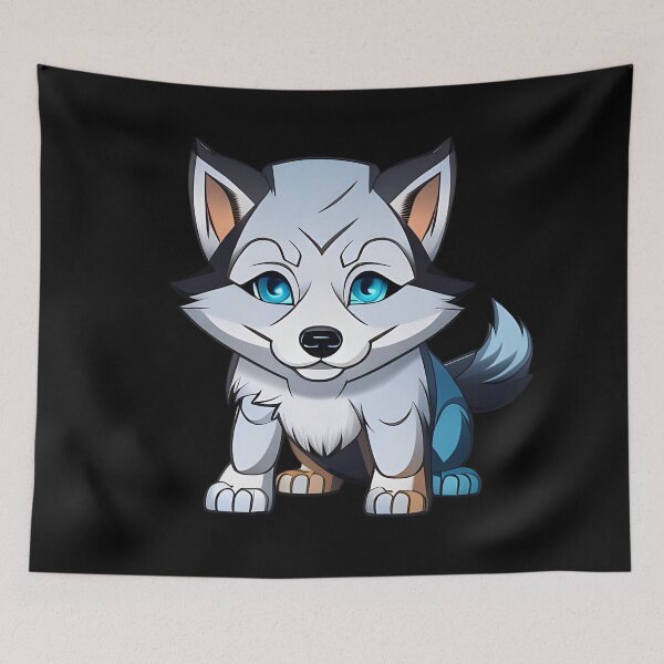 Item preview, Cute husky, cartoon drawing, Ai Generated Art  designed and sold by ACC .