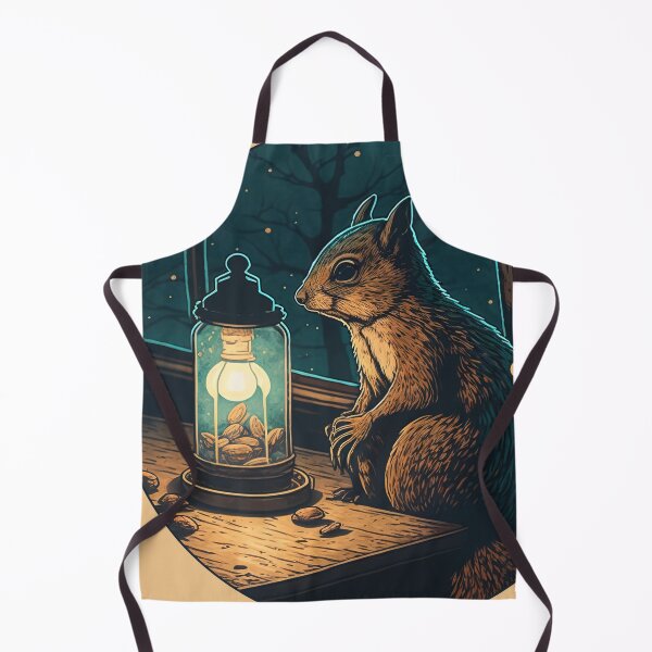 Item preview, Lantern Squirrel designed and sold by ReverieBoutique.