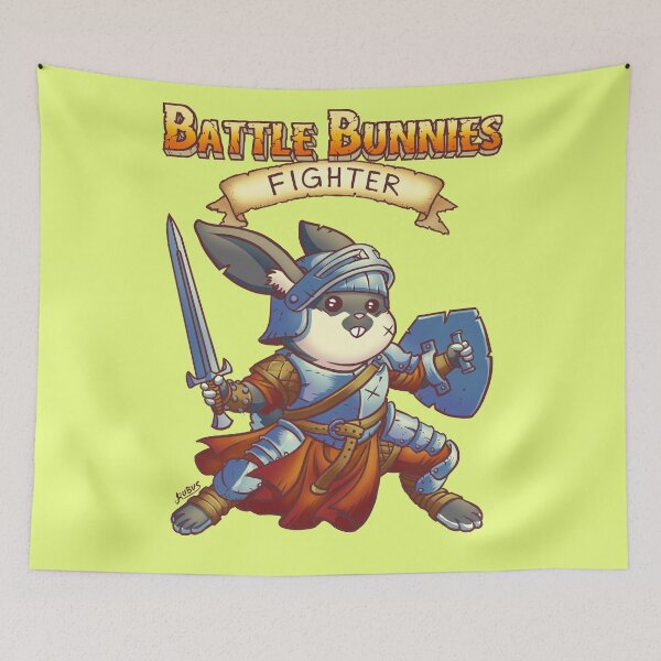 Item preview, Battle Bunnies Fighter w Logo designed and sold by Rubus.