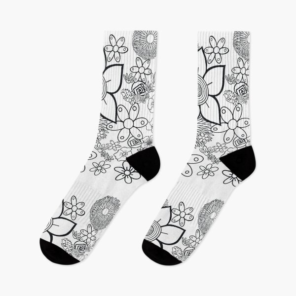 Item preview, Floral vintage garden line art designed and sold by chuckletuckle.