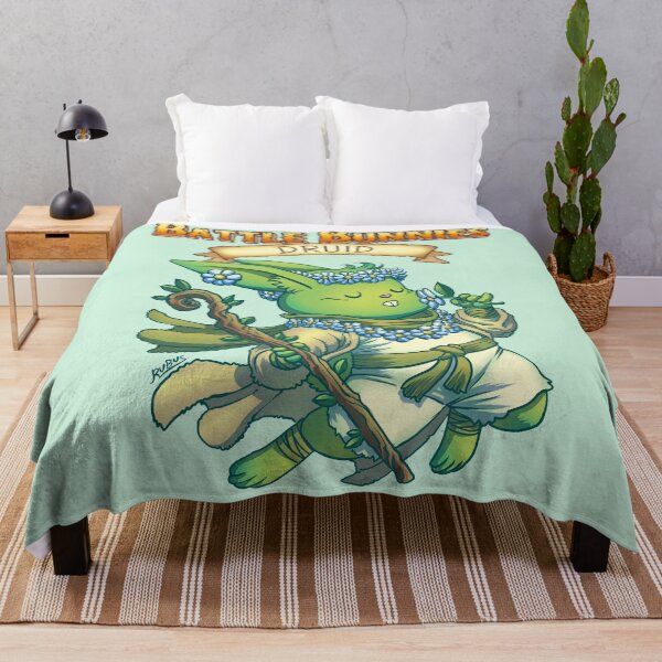 Artikelvorschau, Battle Bunnies Druide mit Logo entworfen und verkauft von Rubus.