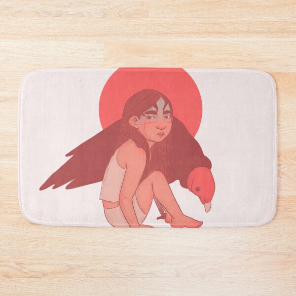 Item preview, Girl with turkey vulture designed and sold by carinnacabezas.