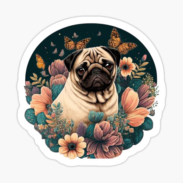 Item preview, A Cute Pug  designed and sold by ZooStateofMind.